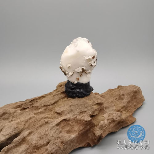 天然灵璧白灵玉 自然玉化原石精品小摆件，观赏收藏陶冶情操